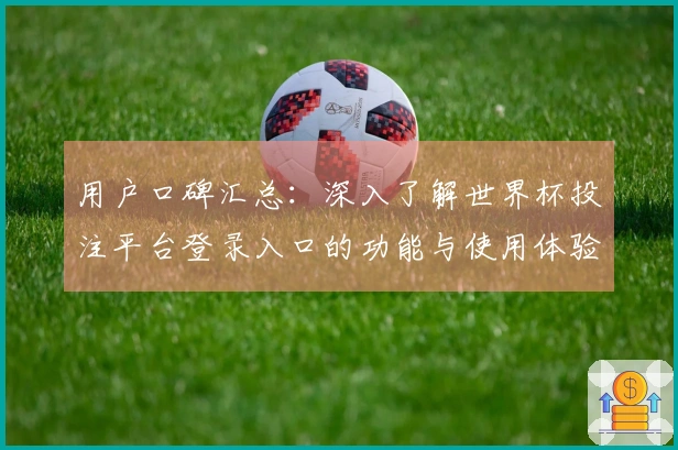 用户口碑汇总：深入了解世界杯投注平台登录入口的功能与使用体验