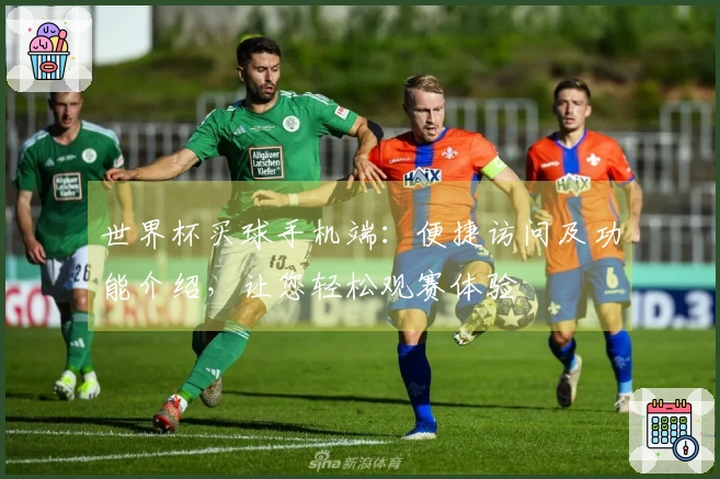 世界杯买球手机端：便捷访问及功能介绍，让您轻松观赛体验